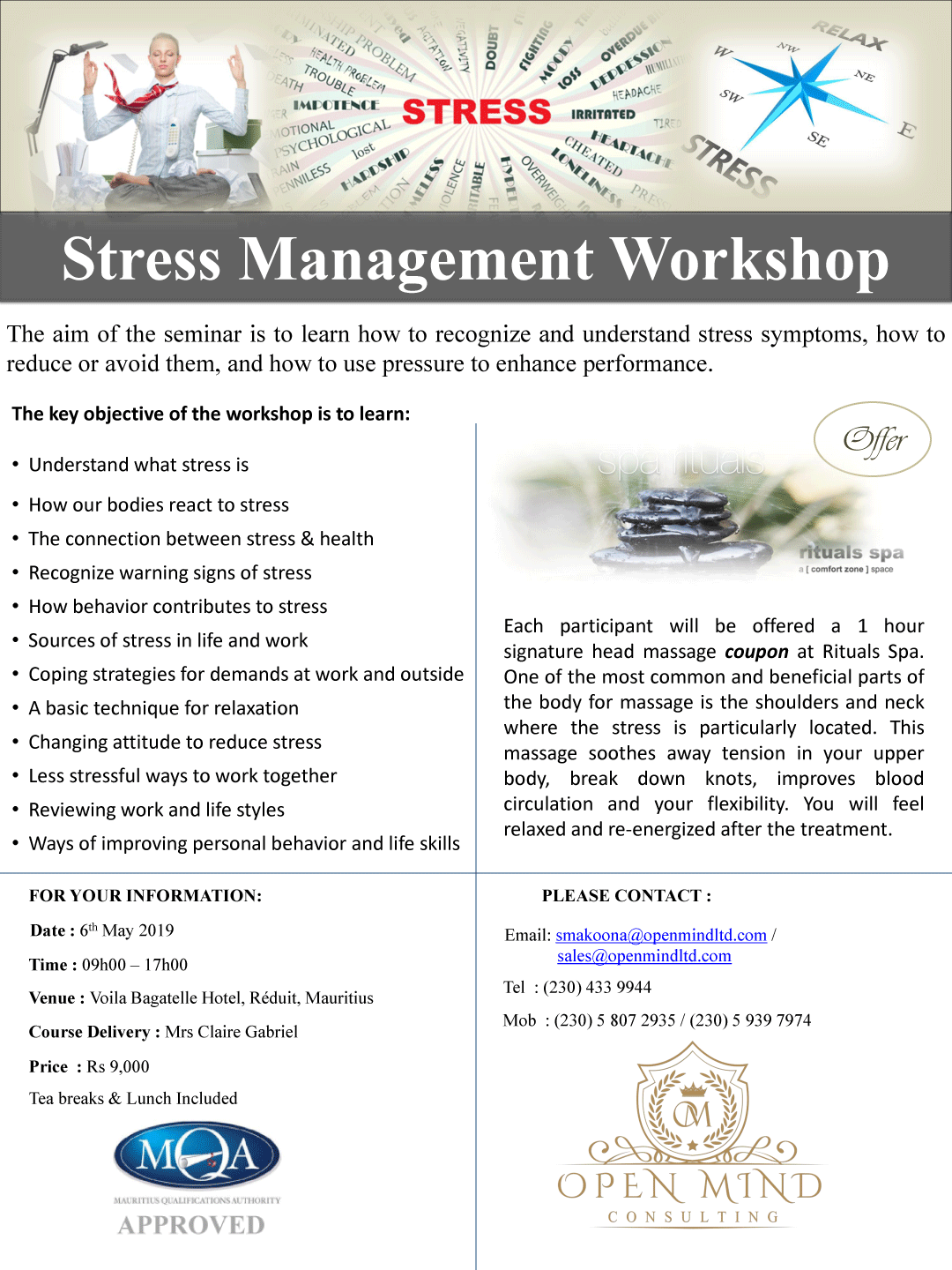 Stress Management Workshop - Open Mind Consulting